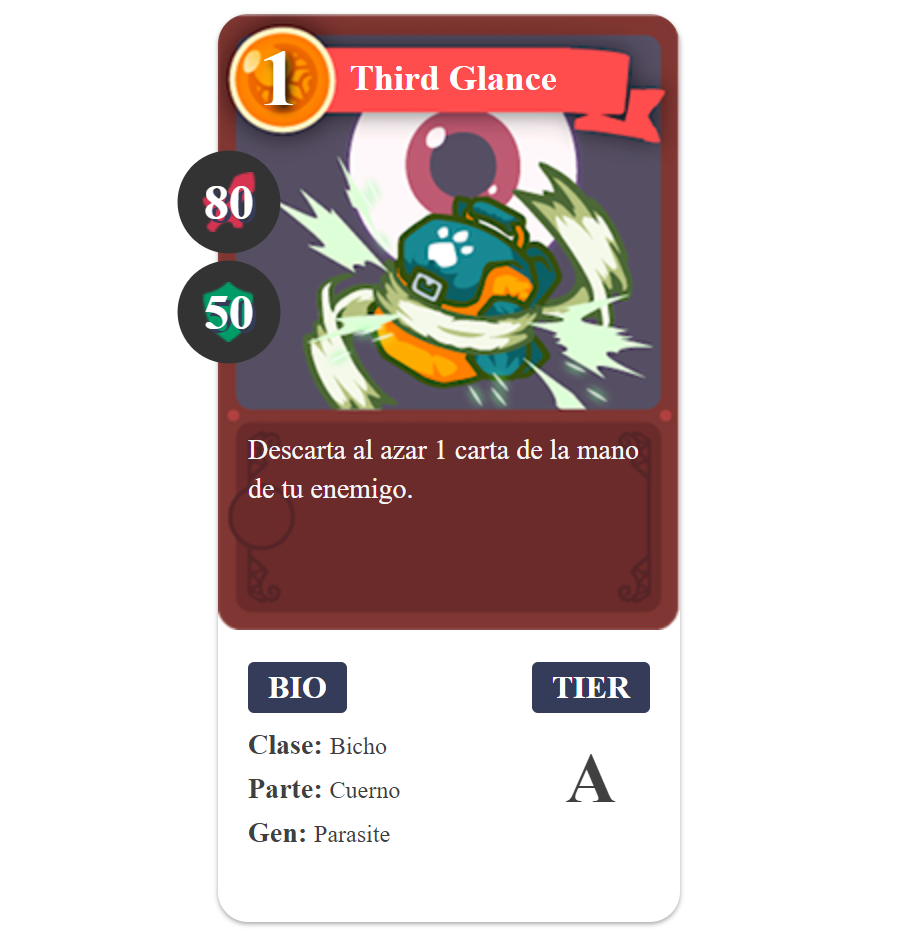 Carte d'insectes Axie Infinity Third Glance
